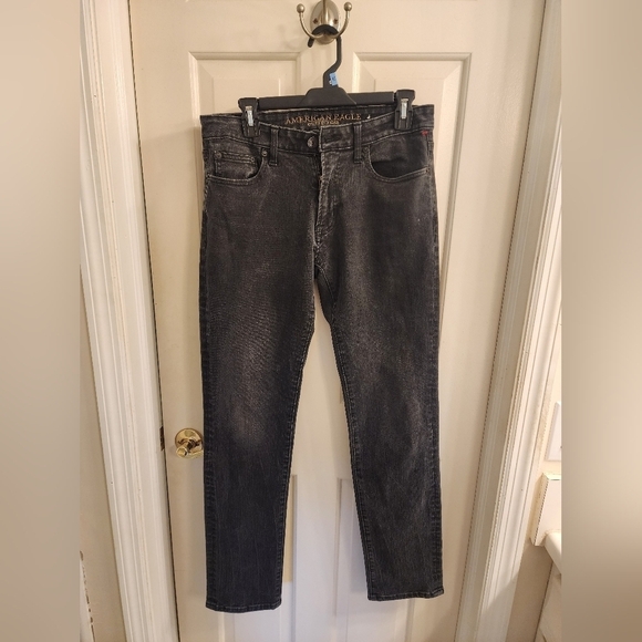 American Eagle Outfitters Other - American Eagle extreme flex 4 mens black stretch denim slim straight jeans 30x34